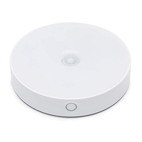Galapara Motion Sensor LEDsNight Light USB Rechargeable Human Body Induction Round Night Lamp Magnetics Stick-Anywhere Closet Toilet Stair Wall Hallway Indoor Bedroom Bathroom Cabinet