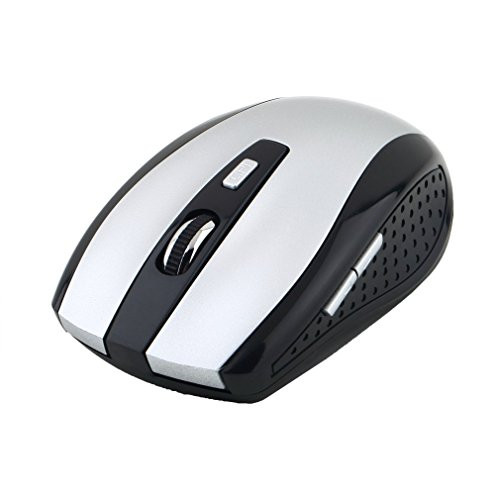 Wantoury 5 Buttons  plus 1 Scroll Wheel Computer Mice with USB Receiver 2.4GHz Wireless Optical Mouse Universal for PC Laptop