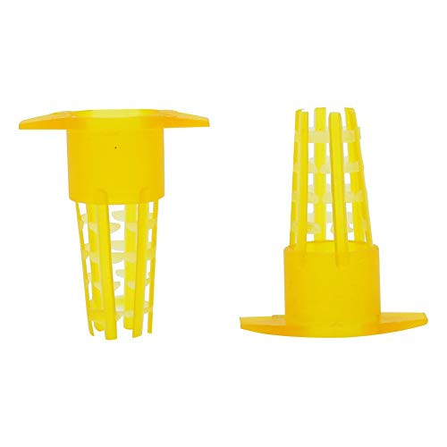 BSNOVT Plastic Bee Queen Cage Protective Cover Cell Protector Cages Beekeeping Queen Rearing Beekeeping Equipment 50 Pcs