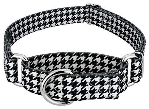 Country Brook Petz - Houndstooth Martingale Dog Collar - Medium