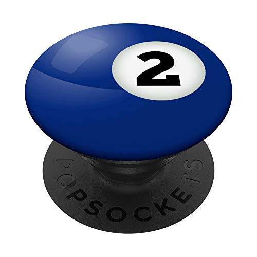 2 Billiard balls Pool Table Game Player Skill Gift PopSockets Grip and Stand for Phones and Tablets