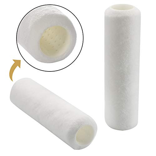 Paint Roller Covers for Electric Paint Roller- 3 8 inch NAP Perforated Power Rollers Cover 9-inch Replacement Knitted Automatic Roller Cover 2-Pack