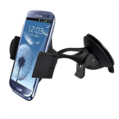 Premium Compact Car Mount Windshield Glass Holder Dock for AT and T Samsung Galaxy S5 Active - AT and T Samsung Galaxy S5 Mini - AT and T Samsung Galaxy S6  SM-G920A  - AT and T Samsung Galaxy S6 Active