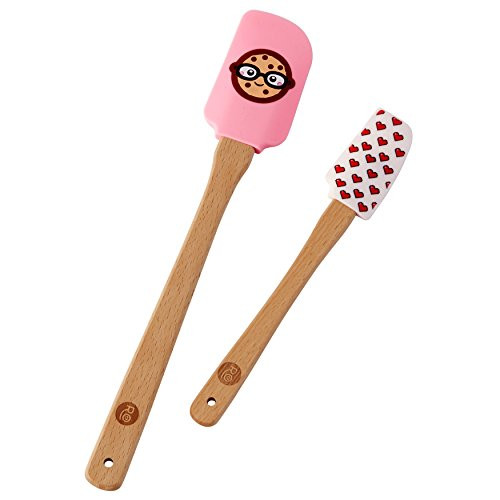 ROSANNA PANSINO Wilton Nerdy Nummies Silicone Spatulas, 2-Count Silicone Spatula Set
