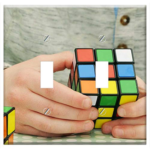 Switch Plate Double Toggle - Magic Cube Patience Tricky Hobby Skill Play