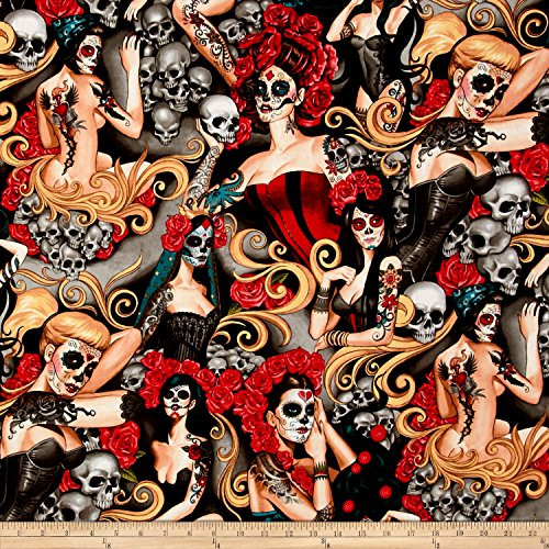 Alexander Henry Nicole s Prints Las Elegantes Yard Bright Smoke