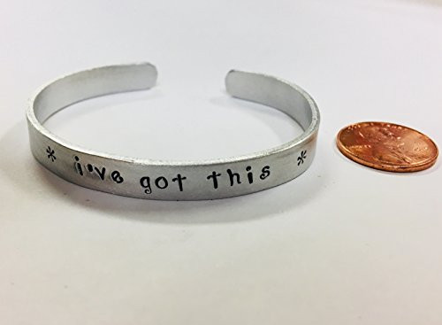 I ve Got This inspiration quote bracelet non-tarnish aluminum cuff bracelet I ve Got This inspiration quote bracelet non-tarnish aluminum cuff bracelet