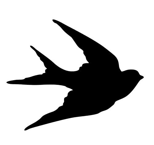 Blue Bird of Happiness Blue Bird Decal Flying Bird Wall Art Jack Sparrow Decal