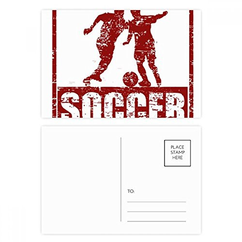 Red Football Player Grab Football Postcard Set Birthday Mailing Thanks Greeting Card