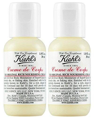 Kiehls creme de corps body moisturizer Set of 2 Total 2oz 60ml