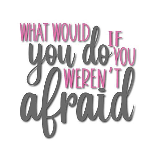 What would you do if you weren t afraid Iron On Vinyl Decal IN11