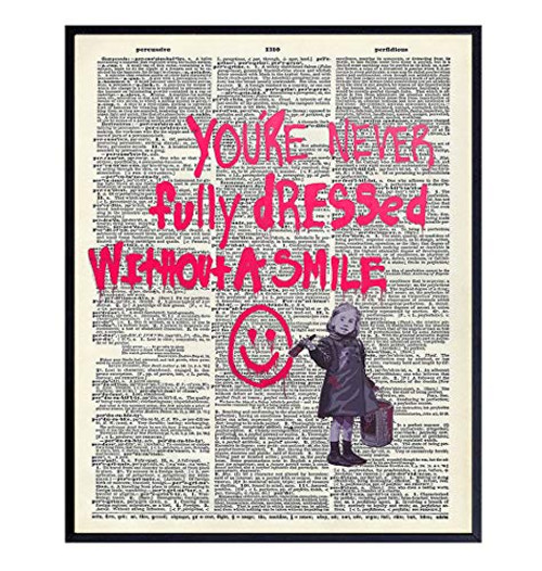 Banksy Inspirational Dictionary Art Print - Motivational Vintage Upcycled Wall Art Poster- Contemporary Chic Home Decor for Bedroom Bathroom Office Girls Teens Room - Gift for Women 8x10 Unframed Banksy Inspirational Dictionary Art Print - Motivational Vintage Upcycled Wall Art Poster- Contemporary Chic Home Decor for Bedroom Bathroom Office Girls Teens Room - Gift for Women 8x10 Unframed