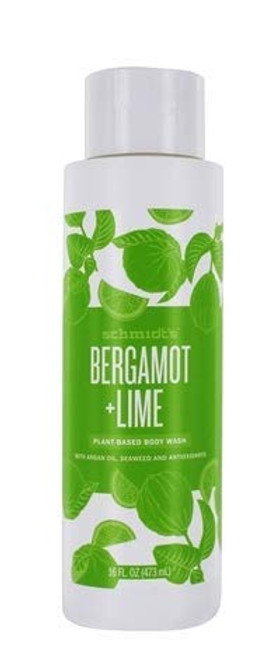 Plant Based Body Wash Bergamot  plus Lime by Schmidt s - 16 fl. oz.-1 PACK