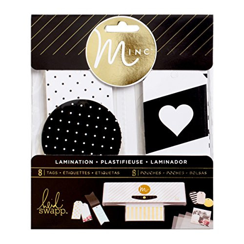 American Crafts Heidi Swapp Minc Lamination black Tags 16 Piece