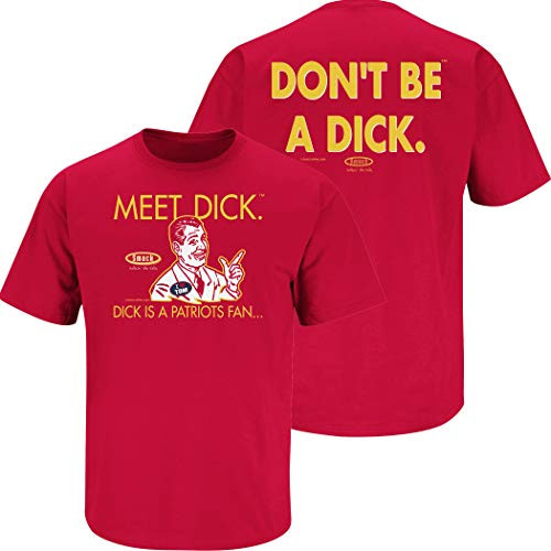 Kansas City Football Fans. Don t Be a Dck  Anti-Pats  Red T-Shirt  Sm-5X   Short Sleeve 3XL