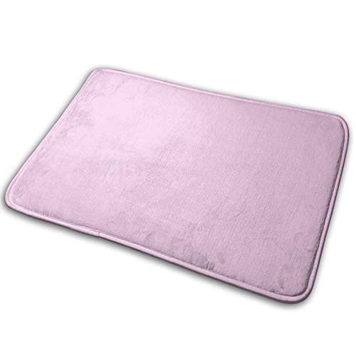 YINCHAOJI Bathroom Rugs Bath Mat Door Mats Pastel Lilac Pink Memory Foam Front Kitchen Rug Carpet for Kitchen Hall Inside Outdoor 15.7 X 23.5 in