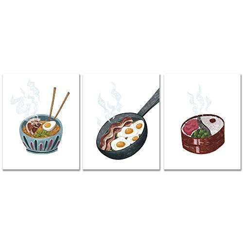 8x10 Set Of 3 Food From Miyazaki Anime Posters Hayao Miyazaki Posters Studio Ghibli Movie Posters Kitchen Wall Decor Kitchen Wall Art Home Wall Decor Kitchen Decor Howls Moving Castle