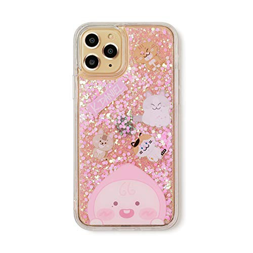 KAKAO FRIENDS Official- Apeach KangDaniel Edition Glitter Cell Phone Case Compatible with iPhone Galaxy  iPhone 11 Pro