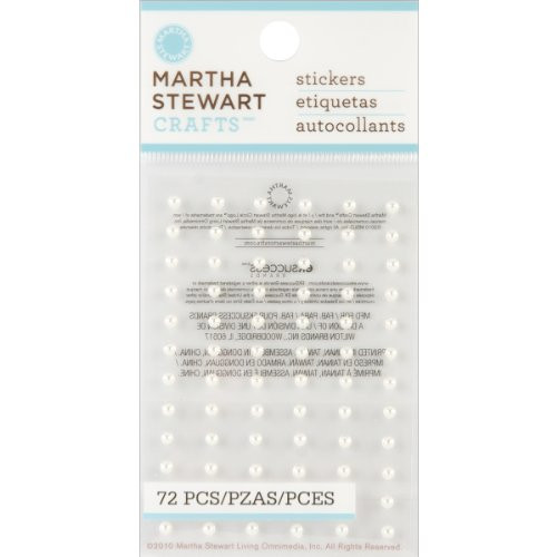 Martha Stewart Crafts White Dimensional Mini Pearls