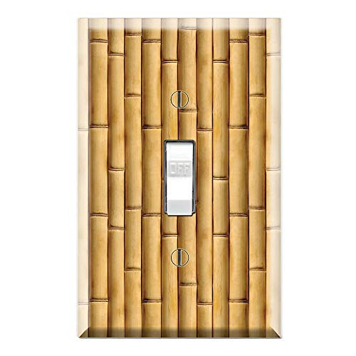 Graphics Wallplates - Bamboo Design - Single Toggle Wall Plate Cover