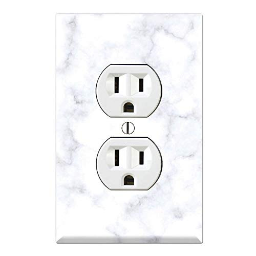 Graphics Wallplates - Clouds Marble Textures Print - Duplex Outlet Wall Plate Cover