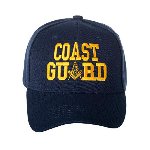 United States Coast Guard Masonic Square and Compass Embroidered Navy Blue Baseball Cap United States Coast Guard Masonic Square and Compass Embroidered Navy Blue Baseball Cap