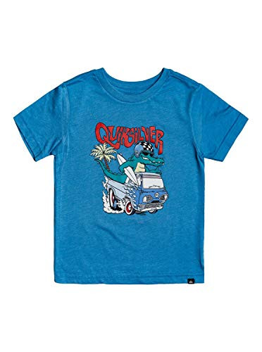 Quiksilver Boys  Little HOT Rod Croco TEE Mediterranean Blue Heather 6
