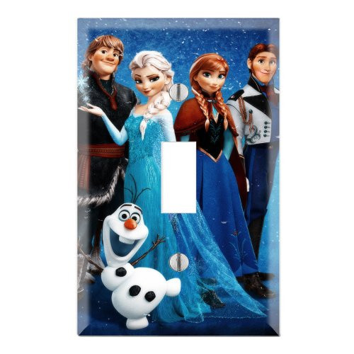 Single Toggle Wall Switch Cover Plate Decor Wallplate - Frozen Alsa and Anna