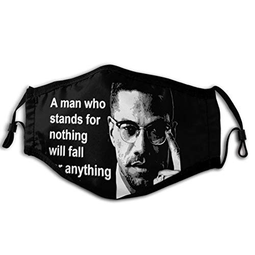 SEGMOO Malcolm X The Most Influential Bandanas Balaclava Face Cover Neck Gaiter for Outdoors