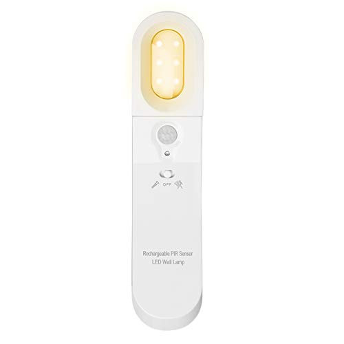 Motion Sensor Light Rechargeable Wireless Stick-on Night Light Portable Flashlight for Stairs Bathroom Hallway Bedroom Closet Cabinet Kitchen