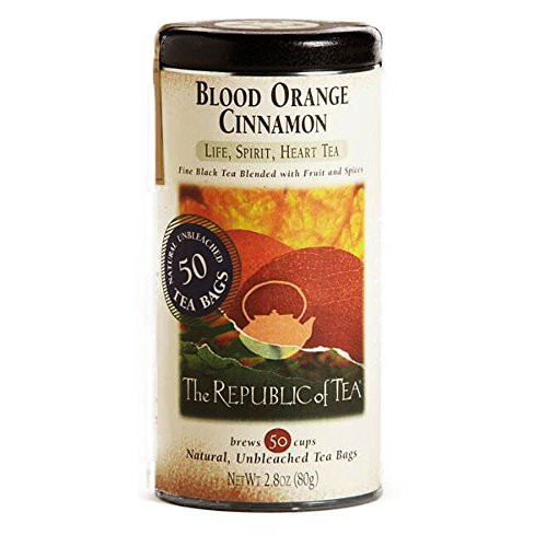 The Republic of Tea Blood Orange Cinnamon Tea - 50 Bags
