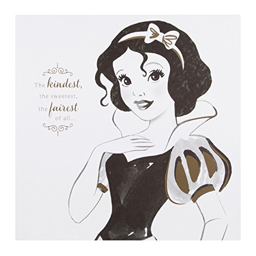 Hallmark Disney Princess Portraits Card inchSnow White inch - Medium  Old Model