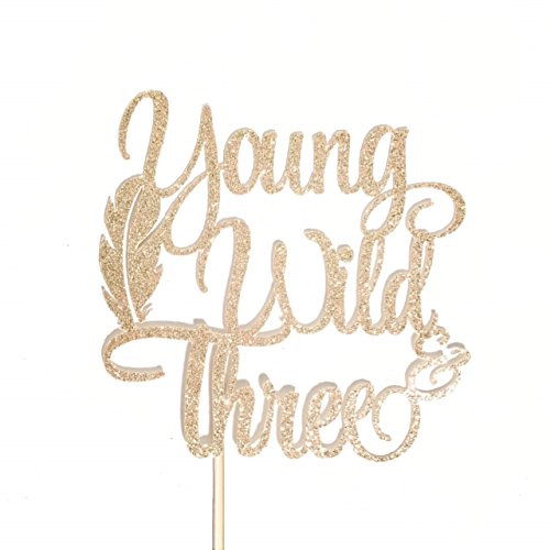 Atelier Elegance Young Wild and Three Cake Topper 3rd Birthday Tribal Cake Topper Boho Atelier Elegance Young Wild and Three Cake Topper 3rd Birthday Tribal Cake Topper Boho