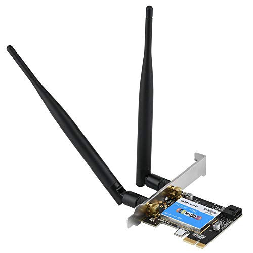 Lazmin PCIE Network Card PCIE Network Card 433Mbps or Dual Band 2.4G 5G plus Bluetooth 4.0 Bluetooth Network Card Suitable for Desktop Computers with WIN7 WIN8 WIN8.1 WIN10 Systems Lazmin PCIE Network Card PCIE Network Card 433Mbps or Dual Band 2.4G 5G plus Bluetooth 4.0 Bluetooth Network Card Suitable for Desktop Computers with WIN7 WIN8 WIN8.1 WIN10 Systems