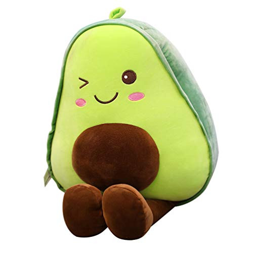 Garneck Food Avocado Plush Toys Throw Pillow Cute Fruit Stuffed Doll Kawaii Soft Gift for Girl Boy Friend for Sofa Home 30cm