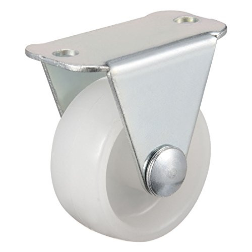 uxcell 1.2 Inch Fixed Caster Wheels PP Top Plate Caster Wheel 66lb Total Load Capacity Pack of 4