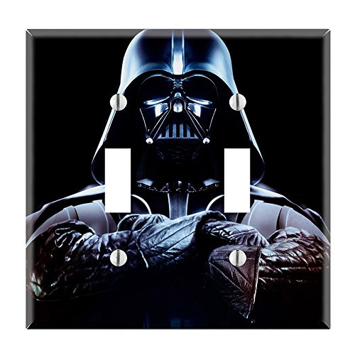 Dual Toggle Wall Switch Cover Plate Decor Wallplate - Star Wars Darth Vader