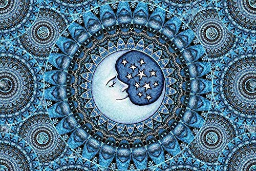 Blue Moon Tapestry Wall Hanging by Dan Morris FREE Dan Morris Sticker Included Blue Moon Tapestry Wall Hanging by Dan Morris FREE Dan Morris Sticker Included