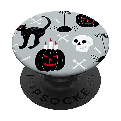 Black Cat Spider Skeleton Skill Black Spooky Cute Halloween PopSockets PopGrip Swappable Grip for Phones and Tablets Black Cat Spider Skeleton Skill Black Spooky Cute Halloween PopSockets PopGrip Swappable Grip for Phones and Tablets