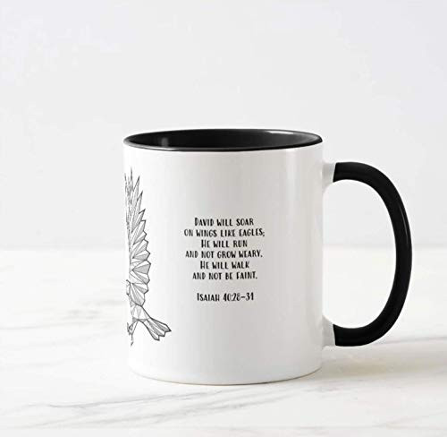 Isaiah 40 28-31 Soar On Wings Like Eagles 11oz Personalized Coffee Mug
