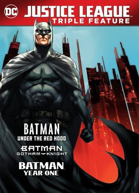 DCU Batman Triple Feature Batman Gotham Knight Batman Under the Red Hood Batman Year One Repackaged DVD DCU Batman Triple Feature Batman Gotham Knight Batman Under the Red Hood Batman Year One Repackaged DVD