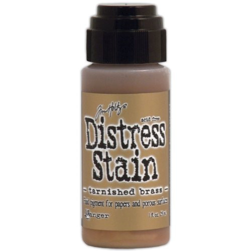 Ranger Tim Holtz Distress Stain, 1-Ounce, Tarnished Brass