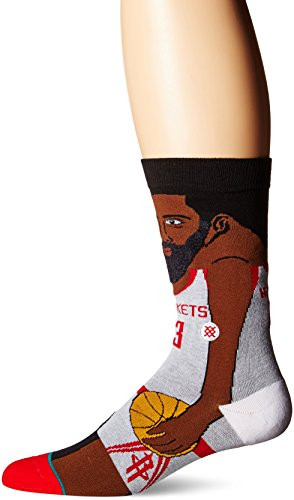 Stance Men s J. Harden Crew Sock White L