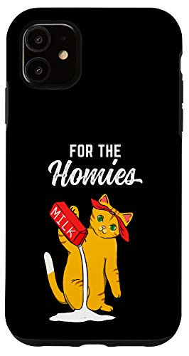 iPhone 11 For The Homies Cat Pouring Milk Case
