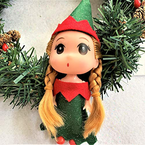 Toddler Girl Elf Doll Green Baby Elf Christmas Elf Elves
