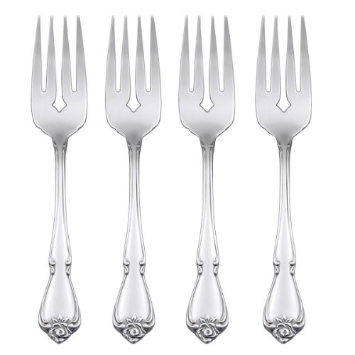 Oneida True Rose Everyday Flatware Salad Forks Set of 4 Oneida True Rose Everyday Flatware Salad Forks Set of 4