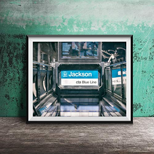 Jackson Ave CTA Blue Line Chicago Illinois Photography Print Wall Art