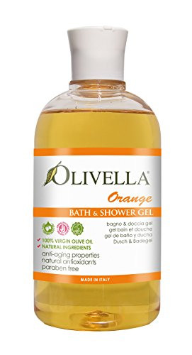 Olivella 100 percent Virgin Olive Oil Bath  and  Shower Gel Orange 16.9 Oz