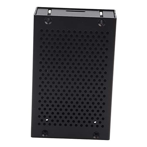 Oumefar Lightweight Raspberry Pi Enclosure for Raspberry Pi4 Aluminum Alloy Case Black Motherboard Protection Raspberry Pi 4 Case with Removable Top Cover