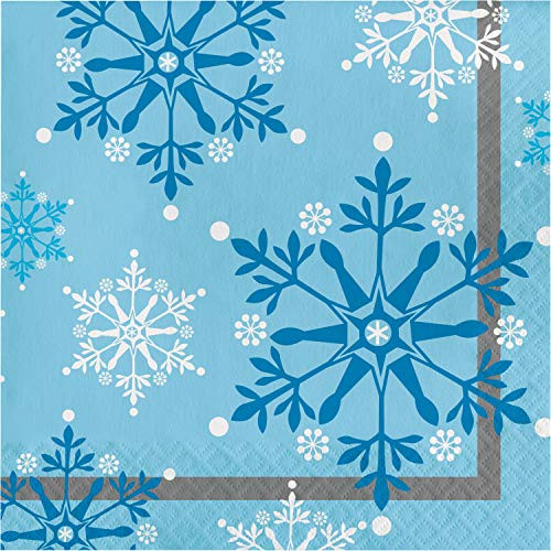 Snowflake Swirls Napkins 48 ct